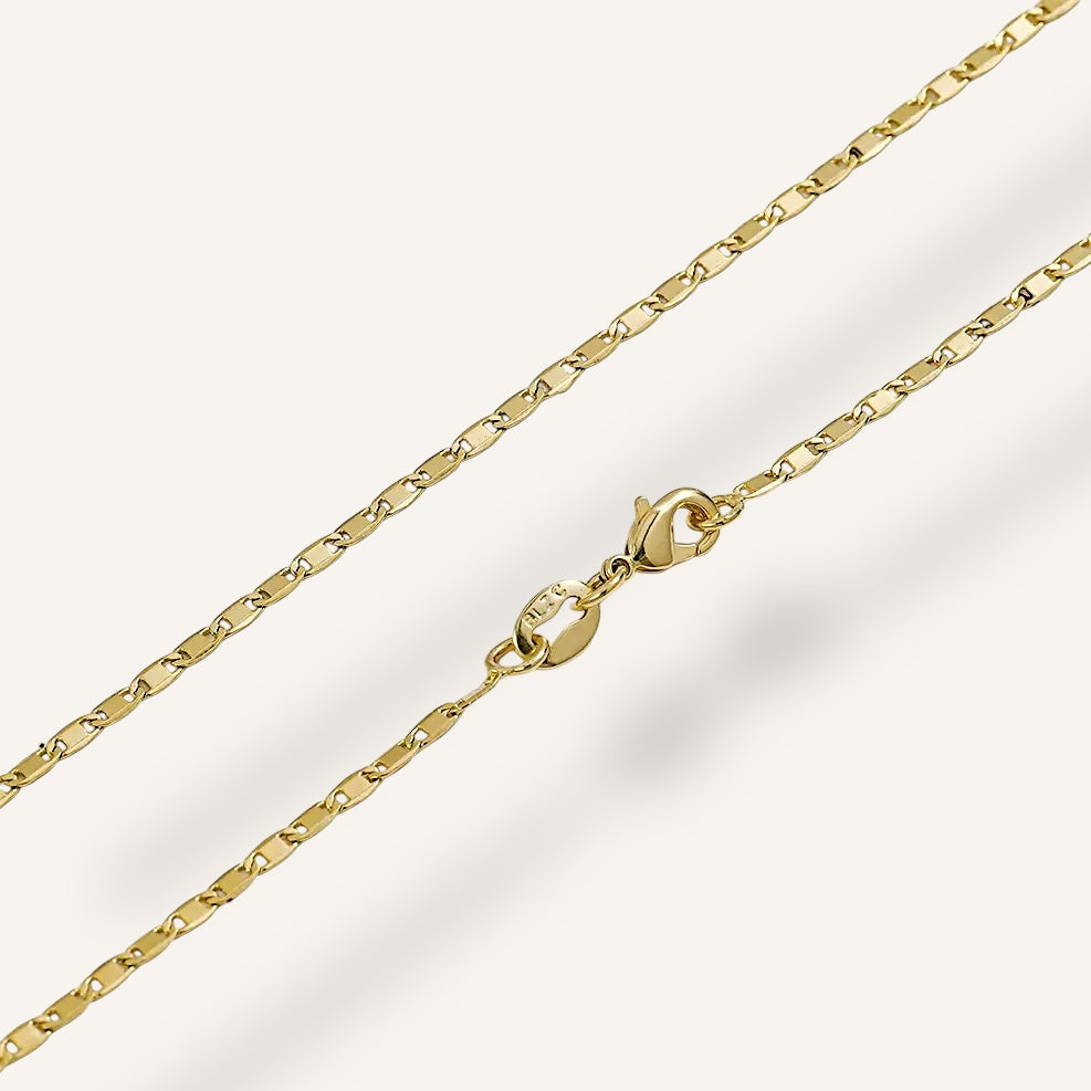 Cadena escalera plana lisa