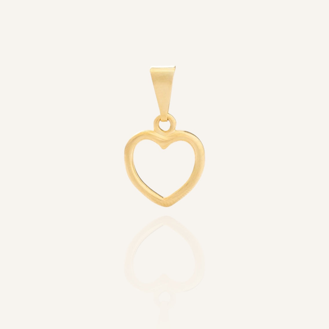 Dije corazón silueta